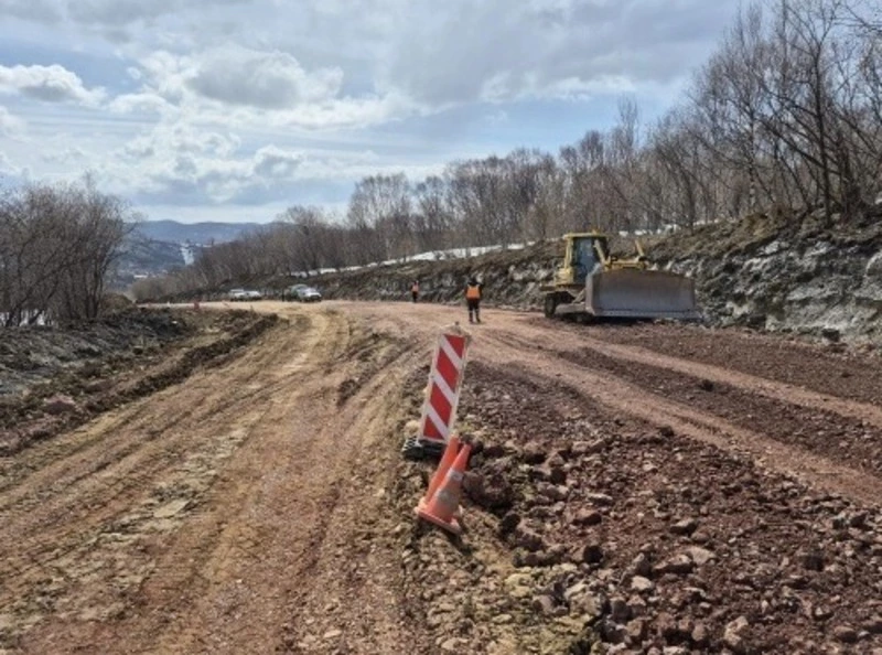 Дорога на Александровск-Сахалинский переоборудуется в асфальт