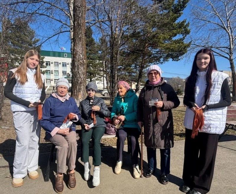 В Тымовском районе стартовала акция «Георгиевская лента»!