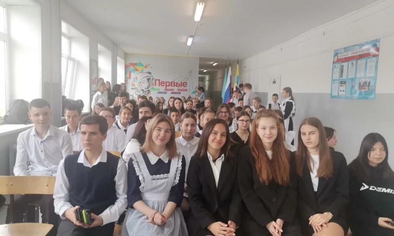 В тымовской школе № 1 состоялось открытие первичной молодежной организации