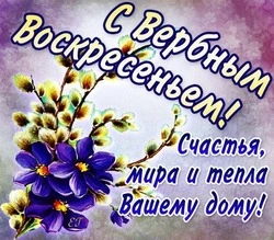 Красивые картинки и открытки с Вербным воскресеньем   