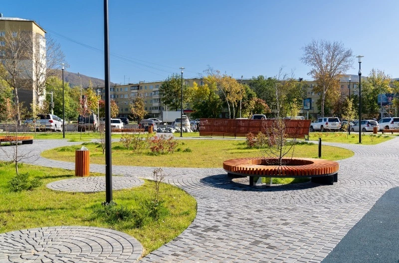 25 общественных пространств благоустроили на Сахалине и Курилах в 2023 году